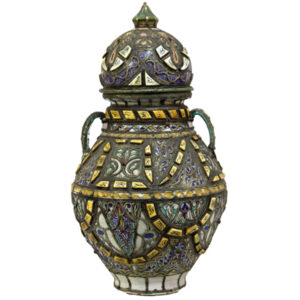 Jarrón decorativo con tapa Mod. CJD002