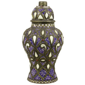 Jarrón decorativo con tapa Mod. CJD004