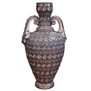 Jarrón decorativo con 2 asas Mod. CJD003
